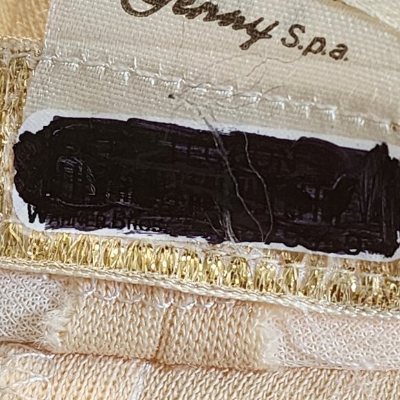 1980s Claude Montana Vintage Wool Dress in Ivory Size 4 - Picture 11 of 14